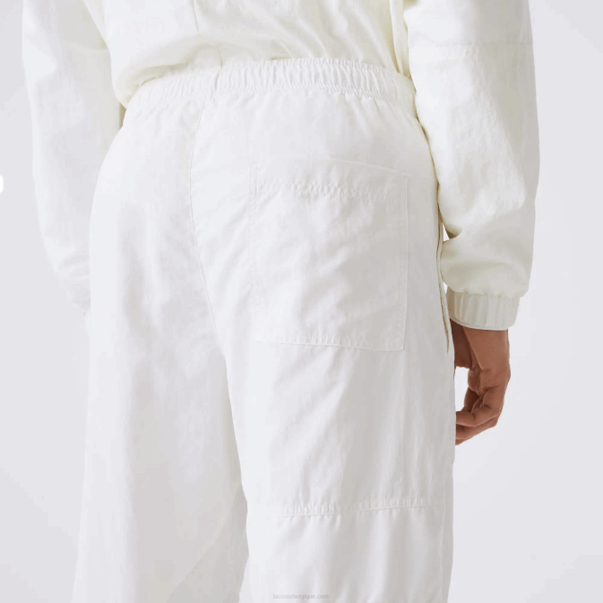 blanc b5l V6HV1106 Hommes Lacoste pantalon de jogging patchwork déperlant