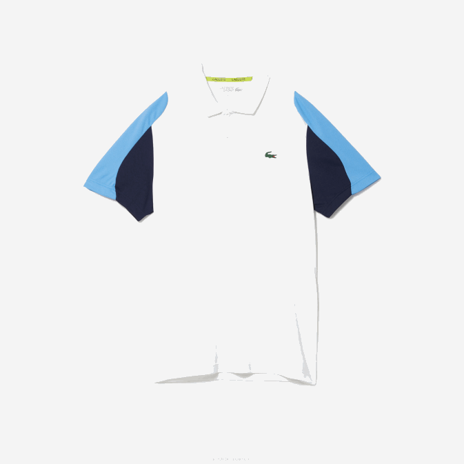 blanc bleu marine 5yp V6HV556 Hommes Lacoste polo de tennis en piqué anti-dérapant sport regular fit