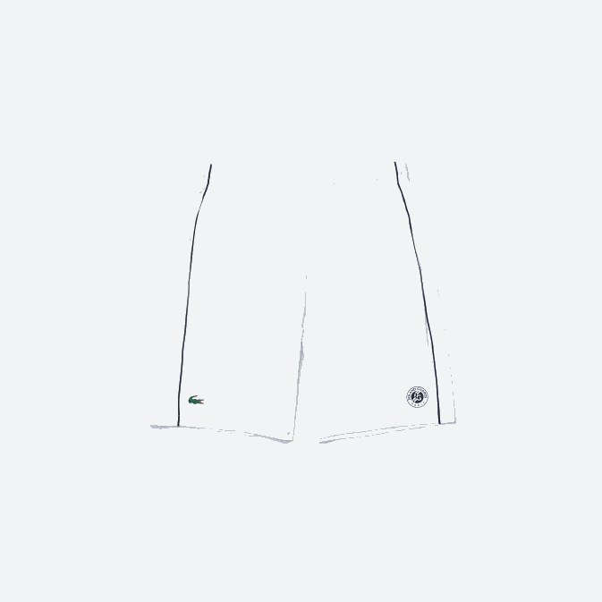 blanc bleu marine aj0 V6HV1547 Hommes Lacoste short stretch léger sport french open edition