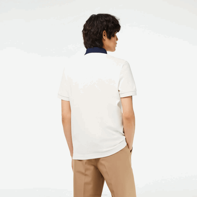 blanc bleu marine ev0 V6HV194 Hommes Lacoste polo piqué de coton bio smart paris