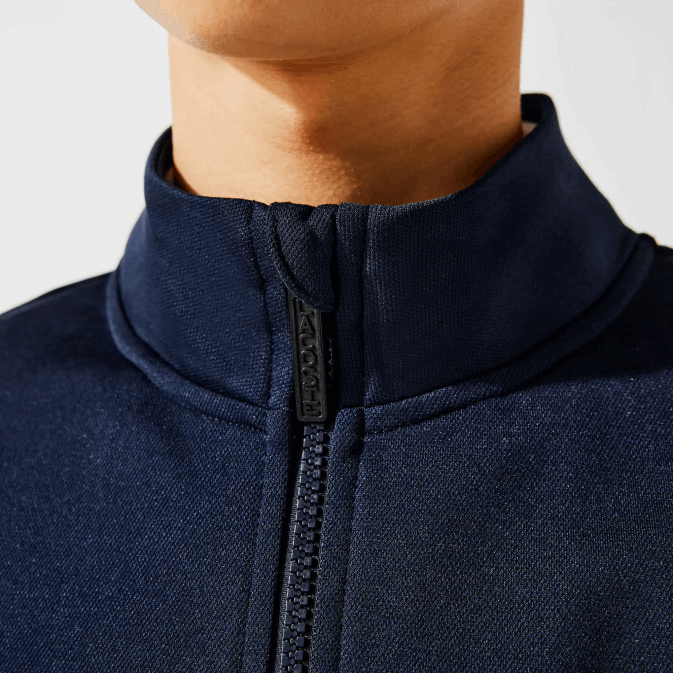 blanc bleu marine r20 V6HV1205 Hommes Lacoste sweat zippé sport piqué