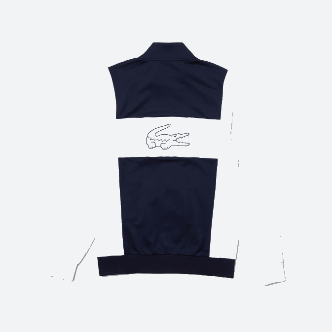 blanc bleu marine r20 V6HV1205 Hommes Lacoste sweat zippé sport piqué