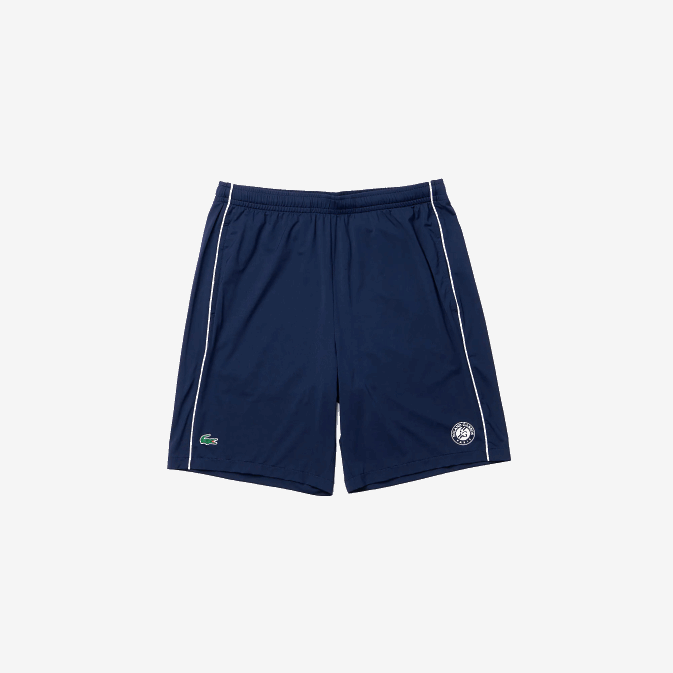blanc bleu marine r20 V6HV1546 Hommes Lacoste short stretch léger sport french open edition