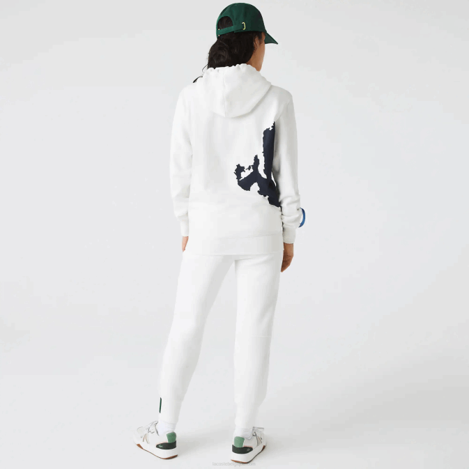 blanc bleu marine vert ppj V6HV1124 Hommes Lacoste sweat à capuche sport x theo curin en coton bio