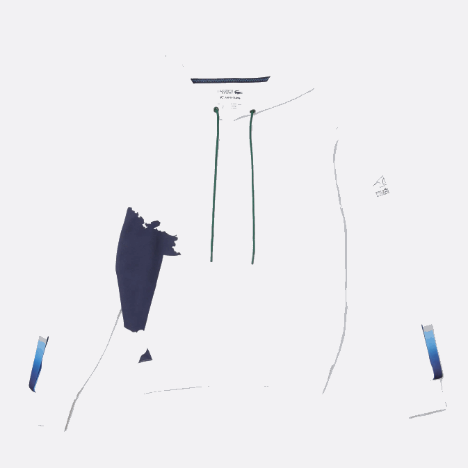 blanc bleu marine vert ppj V6HV1124 Hommes Lacoste sweat à capuche sport x theo curin en coton bio