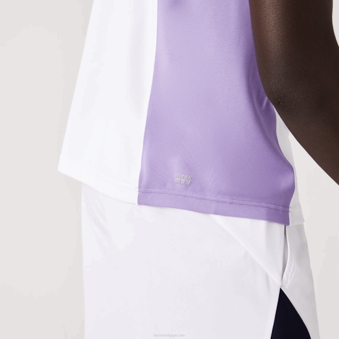 blanc bleu marine violet 6hu V6HV779 Hommes Lacoste polo de tennis sport thermorégulateur en piqué
