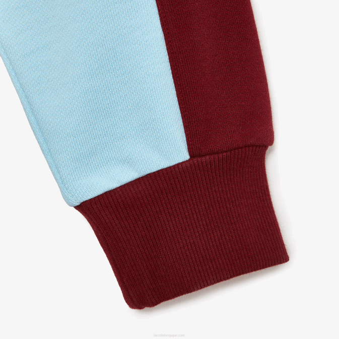 blanc bordeaux nfb V6HV1183 Hommessweat lacoste x awake ny badge color block en coton