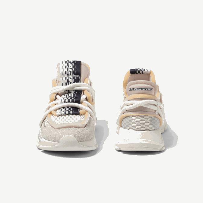 blanc cassé 18c V6HV1731 Hommes Lacoste baskets en textile l003 active