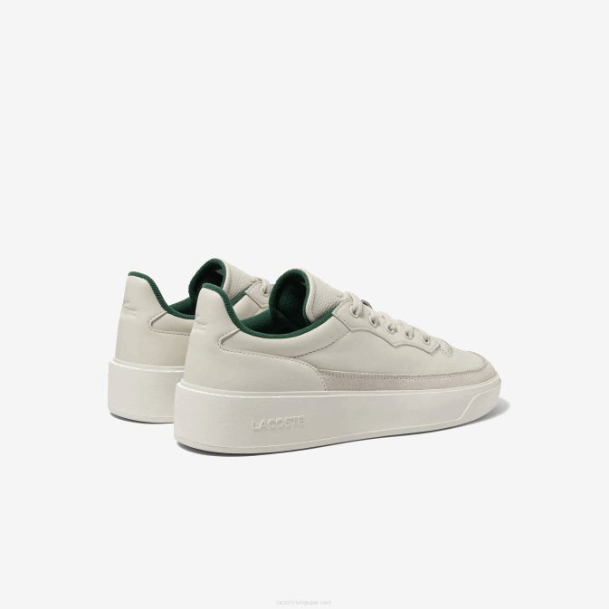 blanc cassé 18c V6HV1739 Hommes Lacoste baskets g80 club en cuir ton sur ton
