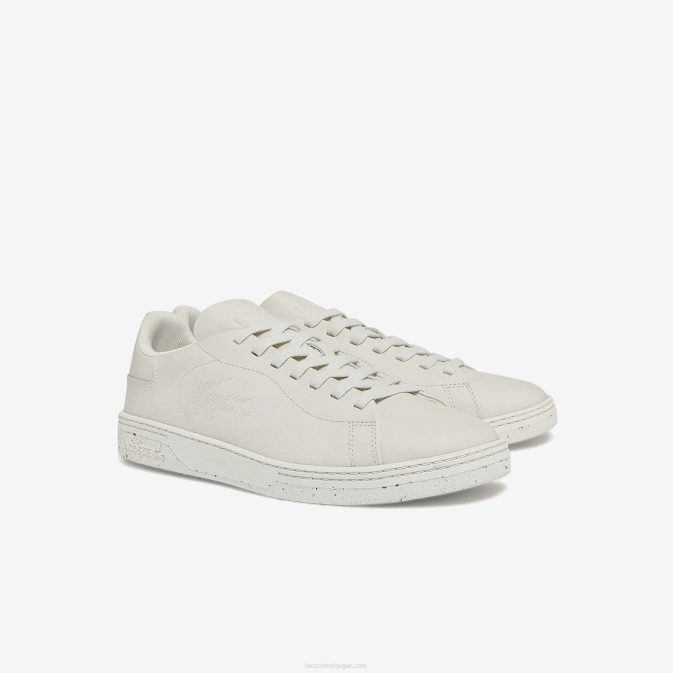 blanc cassé 18c V6HV1873 Hommes Lacoste baskets court zero en cuir
