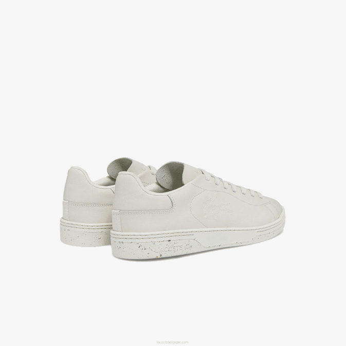 blanc cassé 18c V6HV1873 Hommes Lacoste baskets court zero en cuir