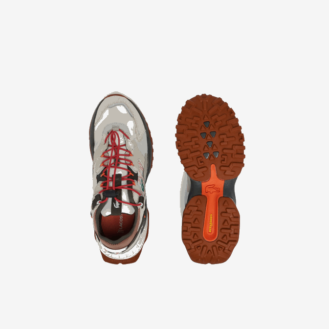 blanc cassé et marron ow8 V6HV1777 Hommes Lacoste l-guard breaker textile chaussures de plein air