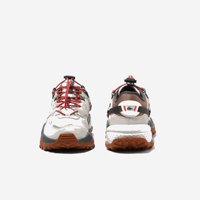 blanc cassé et marron ow8 V6HV1777 Hommes Lacoste l-guard breaker textile chaussures de plein air