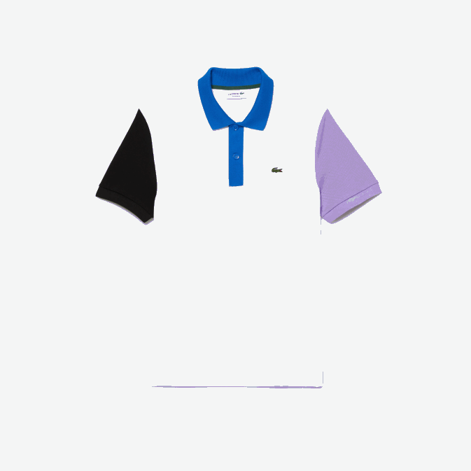 blanc noir violet bleu luc V6HV559 Hommes Lacoste polo regular fit en petit piqué de coton color block