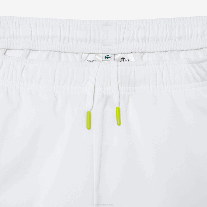 blanc vert jaune bh3 V6HV427 Hommes Lacoste short de tennis en polyester recyclé