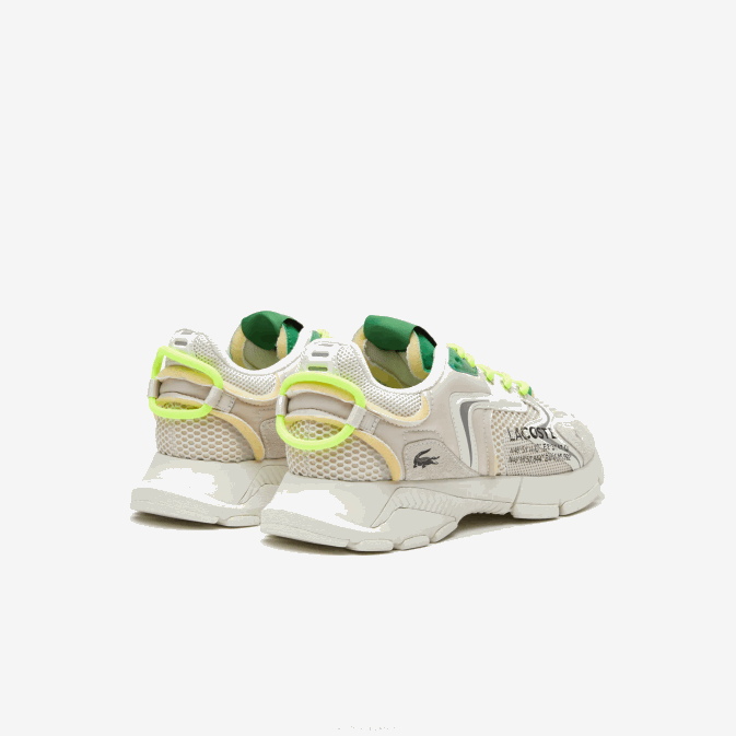 blanc vert wg1 V6HV1698 Hommes Lacoste baskets en textile l003 neo