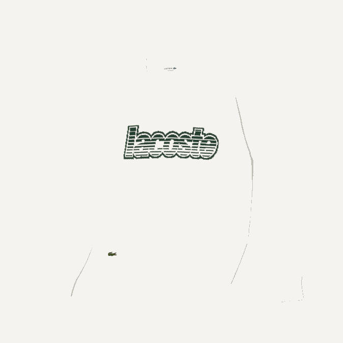 blanc vert x0n V6HV501 Hommes Lacoste pull en jersey à col rond