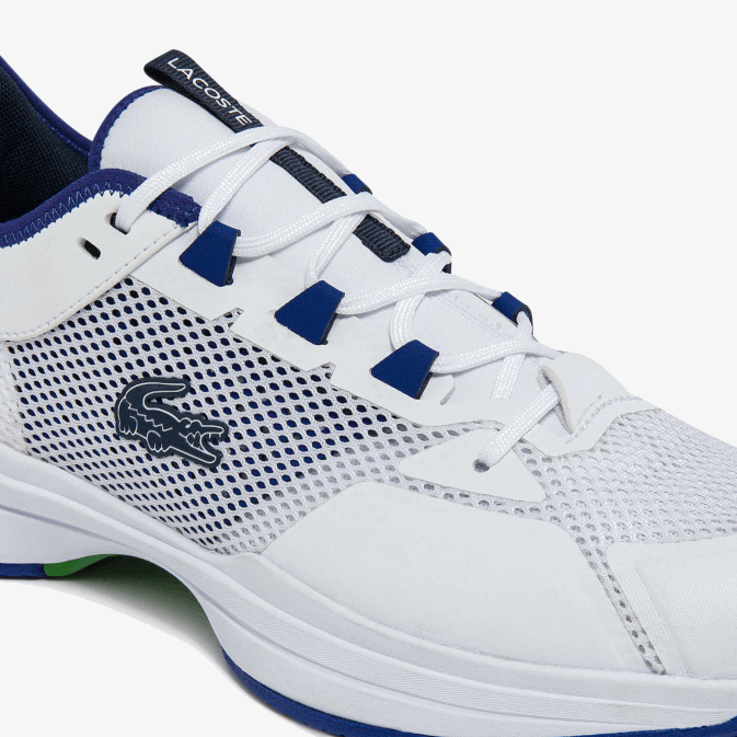 blanc/bleu 080 V6HV1865 Hommes Lacoste ag-lt21 chaussures de tennis textiles et synthétiques