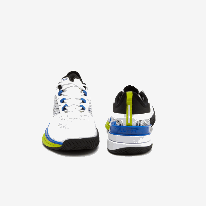 blanc/bleu 080 V6HV1893 Hommes Lacoste chaussures de tennis ag-lt21 ultra textile