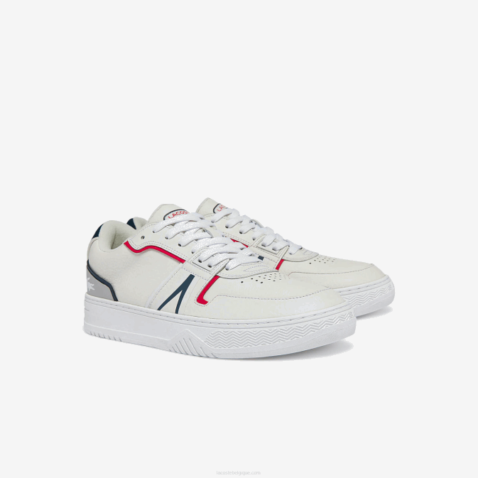 blanc/marine  rouge 407 V6HV1841 Hommes Lacoste baskets en cuir l001