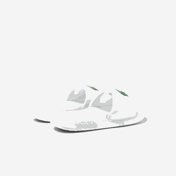 blanc/vert 082 V6HV1728 Hommes Lacoste claquettes synthétiques croco 10