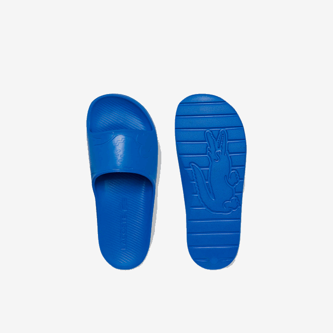 bleu 11c V6HV1812 Hommes Lacoste claquettes en synthétique à logo croco 20