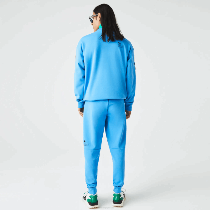 bleu 4xa V6HV1045 Hommes Lacoste pantalon de survêtement à imprimé réfléchissant