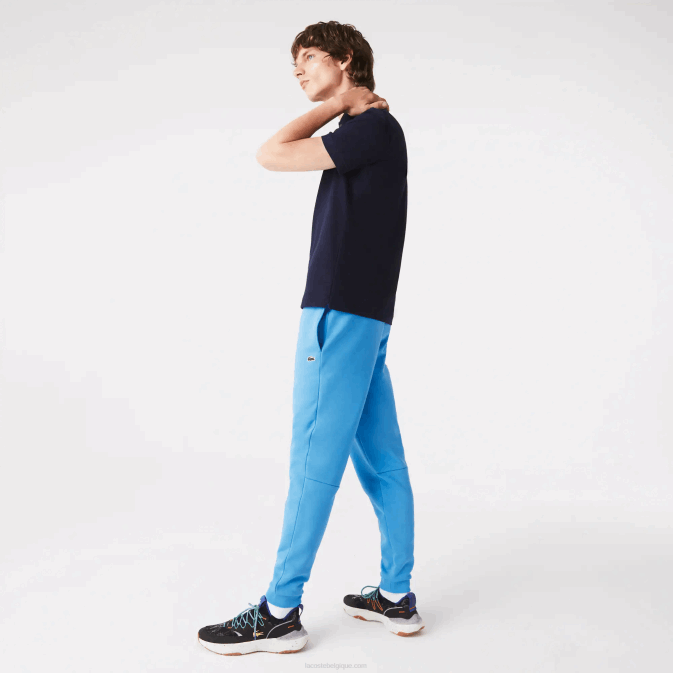 bleu 4xa V6HV1086 Hommes Lacoste pantalon de survêtement fuselé en polaire