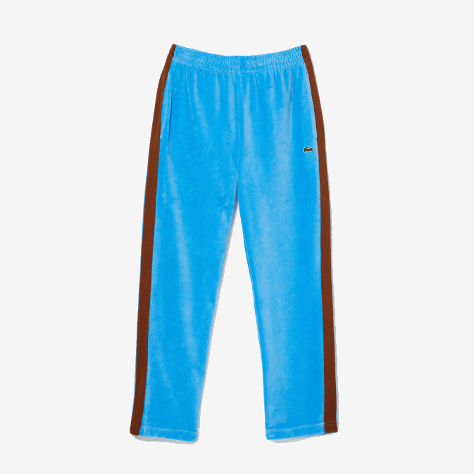 bleu 4xa V6HV1103 Hommes Lacoste pantalon de survêtement à bande contrastante