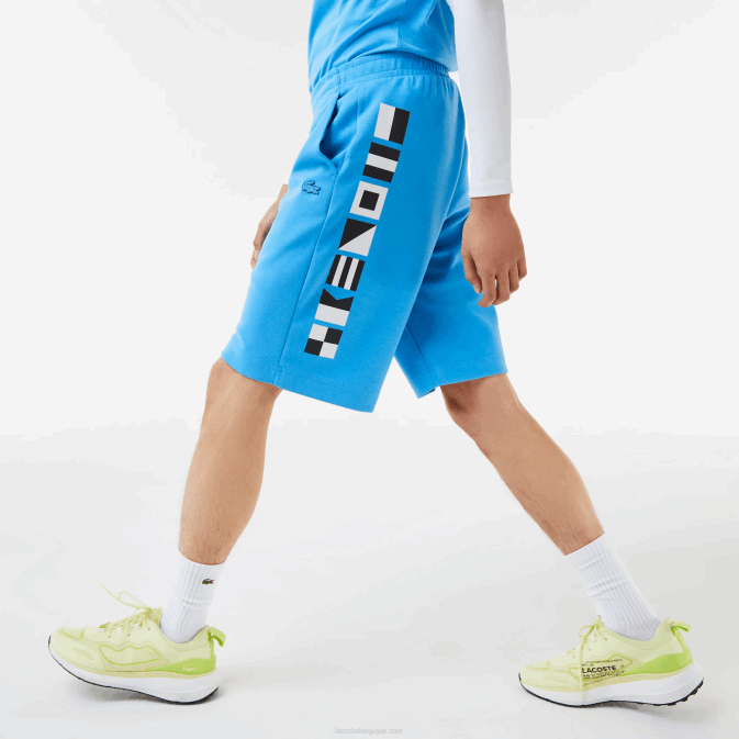 bleu 4xa V6HV1356 Hommes Lacoste short à imprimé réfléchissant