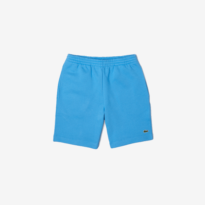 bleu 4xa V6HV1370 Hommes Lacoste short en molleton de coton bio brossé