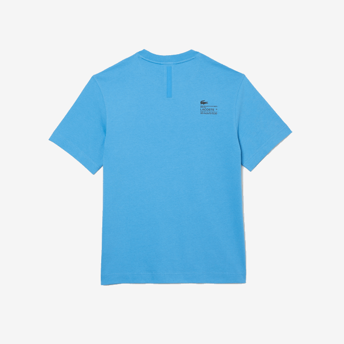 bleu 4xa V6HV663 Hommes Lacoste t-shirt imprimé à coupe décontractée