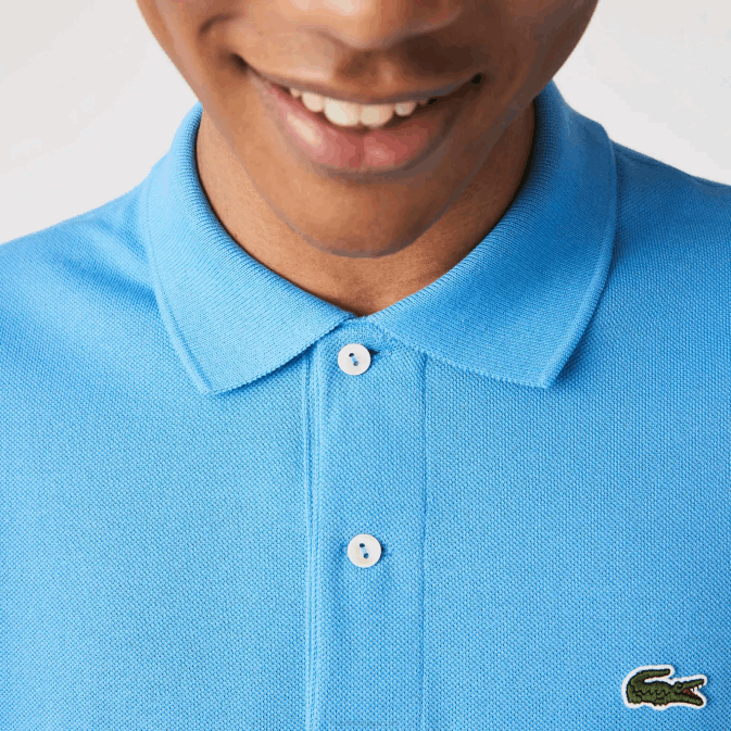 bleu 4xa V6HV821 Hommes Lacoste polo à manches longues original l1212
