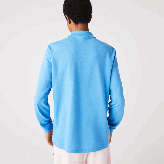 bleu 4xa V6HV821 Hommes Lacoste polo à manches longues original l1212