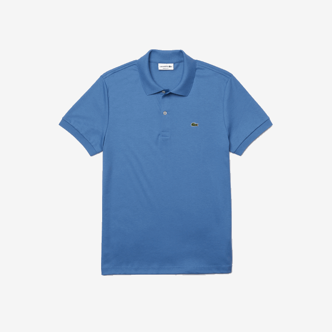 bleu 776 V6HV928 Hommes Lacoste polo coupe classique en coton pima
