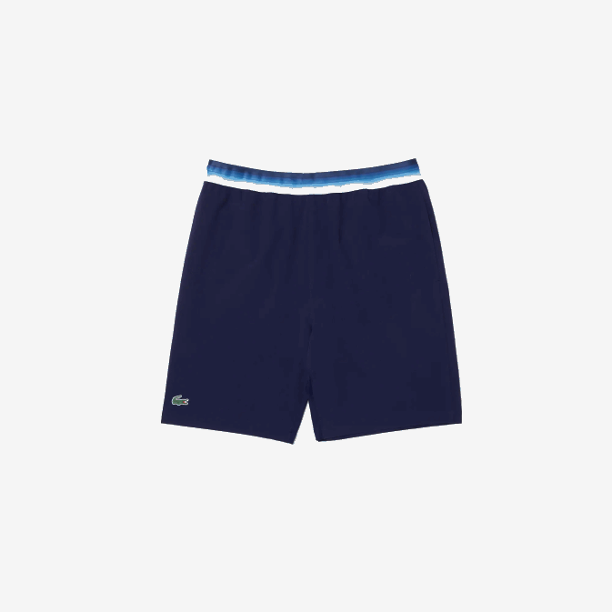 bleu 78x V6HV1532 Hommes Lacoste short stretch léger sport x novak djokovic