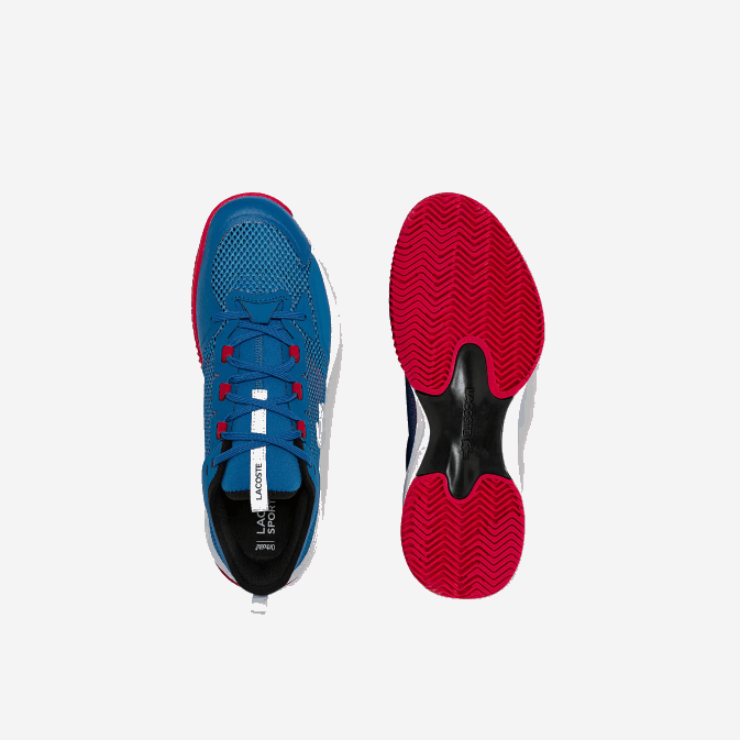 bleu blanc 221 V6HV1852 Hommes Lacoste chaussures de tennis ag-lt21 ultra textile