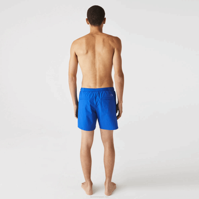 bleu blanc 7lc V6HV1661 Hommes Lacoste short de bain à imprimé marin