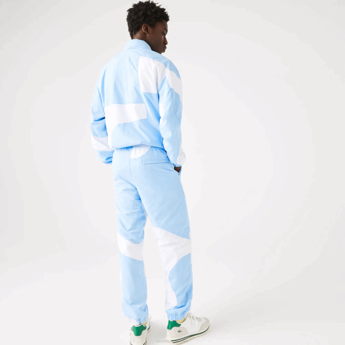 bleu blanc e7b V6HV1071 Hommes Lacoste pantalon de jogging à imprimé graphique