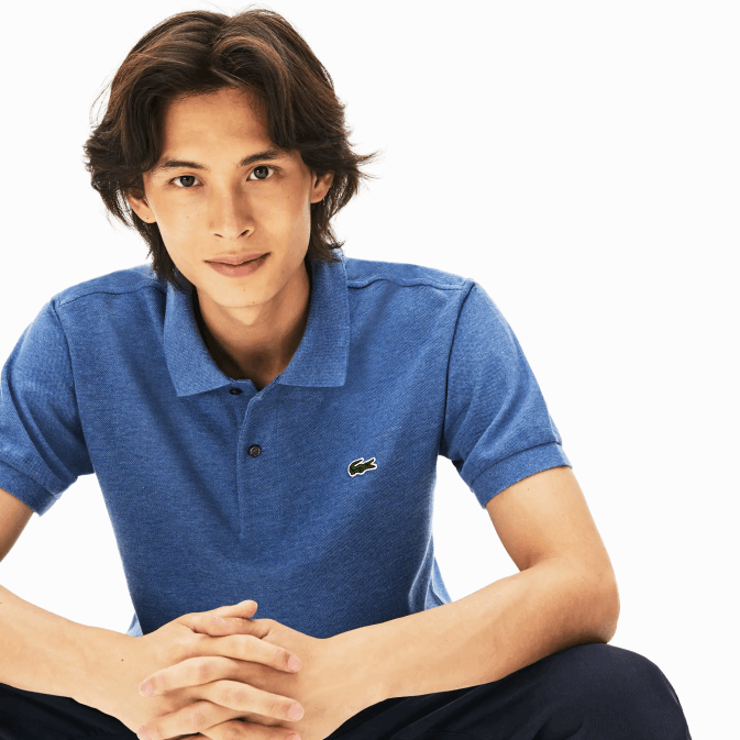 bleu chine 5ch V6HV865 Hommes Lacoste polo chiné original l1212