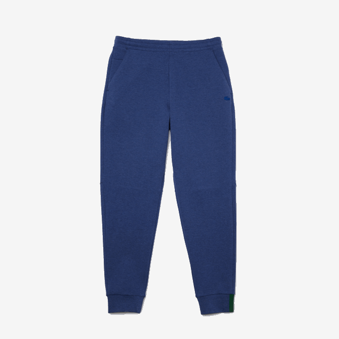 bleu chine hjd V6HV1140 Hommes Lacoste pantalon de survêtement coupe slim en coton mélangé chiné