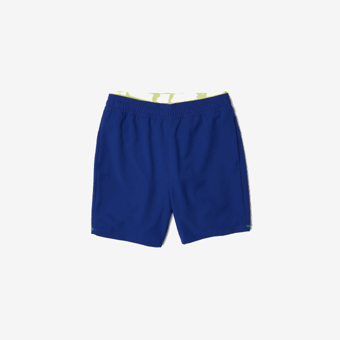 bleu jaune flashy blanc 8q6 V6HV1544 Hommes Lacoste short de sport à superpositions