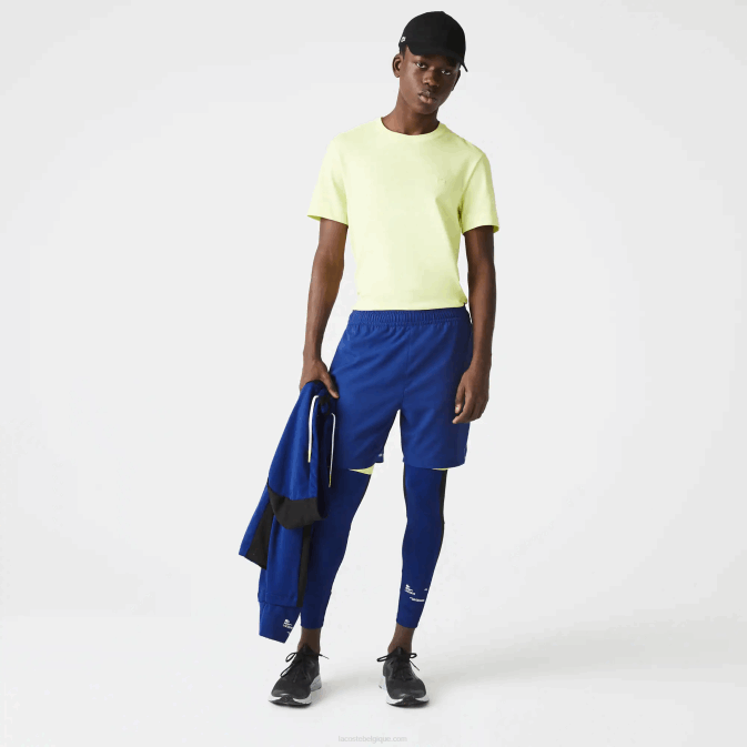 bleu jaune flashy blanc 8q6 V6HV1544 Hommes Lacoste short de sport à superpositions