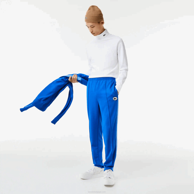 bleu k1q V6HV1079 Hommes Lacoste pantalon de survêtement à bandes latérales contrastantes