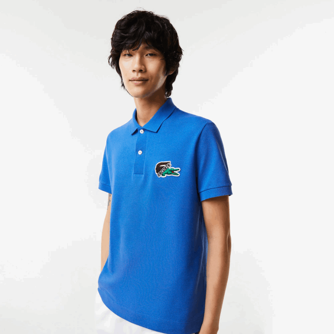 bleu k1q V6HV574 Hommes Lacoste polo piqué de coton bio