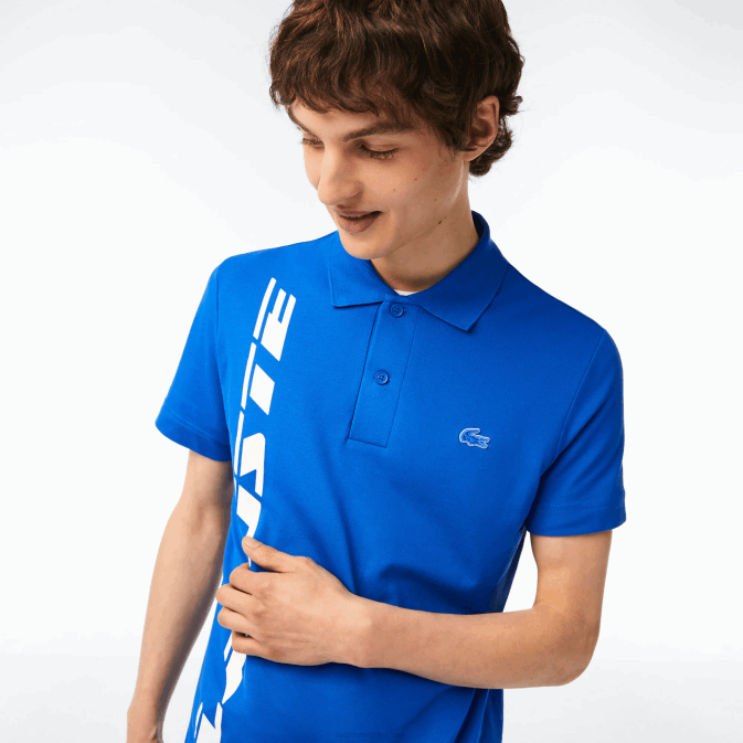 bleu k1q V6HV625 Hommes Lacoste polo regular fit en piqué à logo