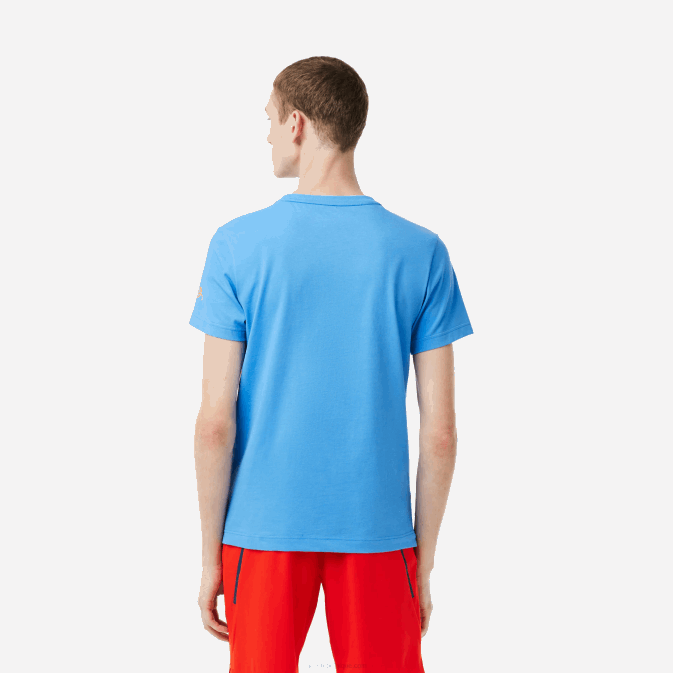 bleu l99 V6HV152 Hommes Lacoste tee shirt tennis x novak djokovic