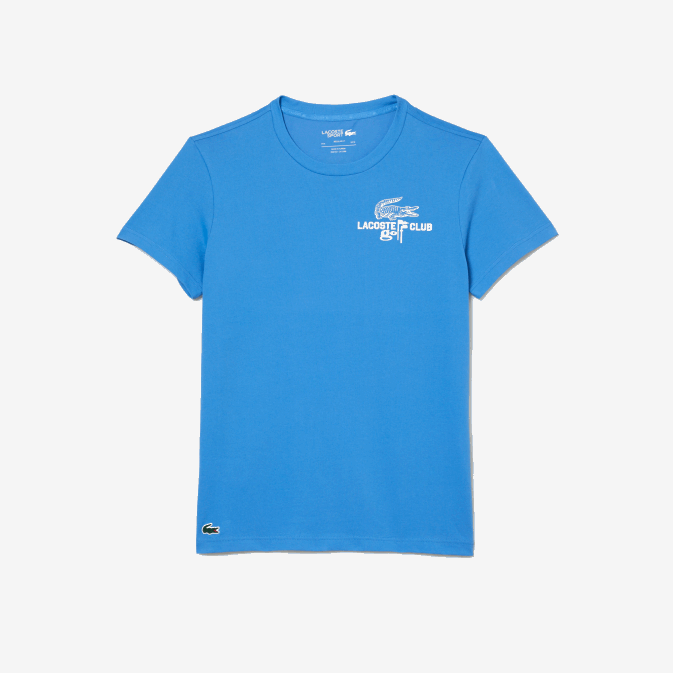 bleu l99 V6HV179 Hommes Lacoste t-shirt golf regular fit en coton bio