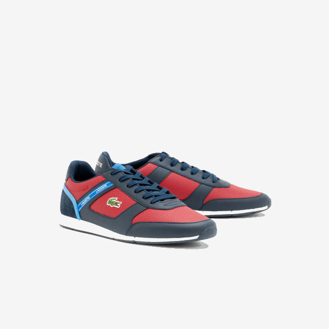 bleu marine  rouge 144 V6HV1908 Hommes Lacoste baskets en synthétique menerva sport