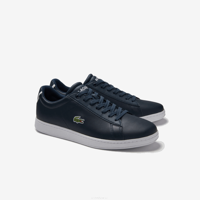 bleu marine 003 V6HV1874 Hommes Lacoste baskets en cuir carnaby evo